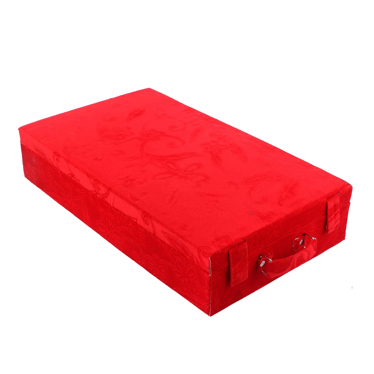 Kuber Industries Floral Design Wooden 1 Piece Six Rod Velvet Bangle Storage Box (Red) - CTKTC022728 (B07YBJWNRH) Amazon Price History, Amazon Price Tracker