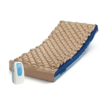 Medline AirOne Alternating-Pressure Pad with Tubing and Pump, Non-Adjustable for Bed Sores and Pressure Injuries