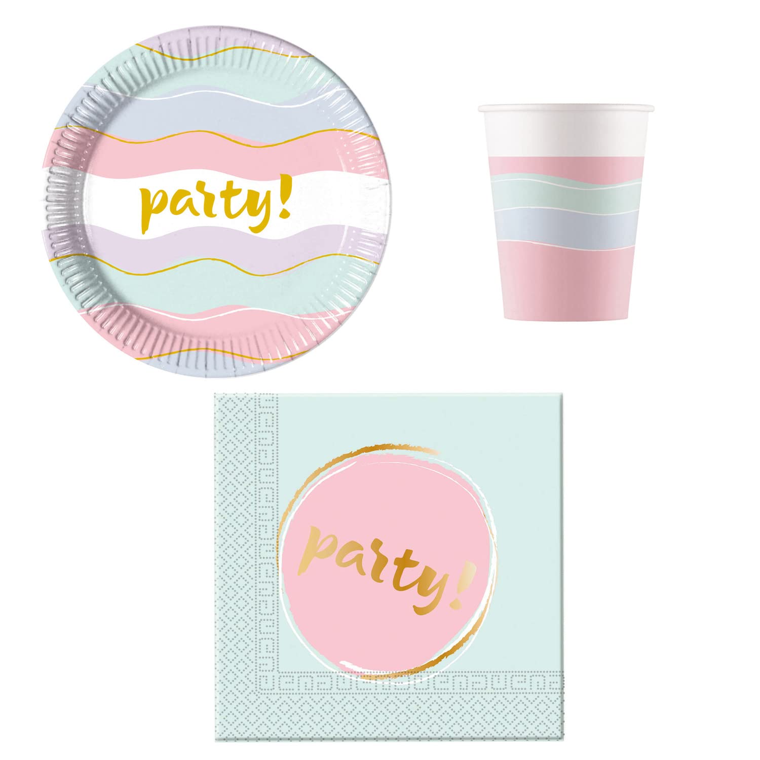 Procos PR93749 Papierhütchen Set, 6 Stück – Aus FSC-Papier, Für Geburtstag & Motto-Partys