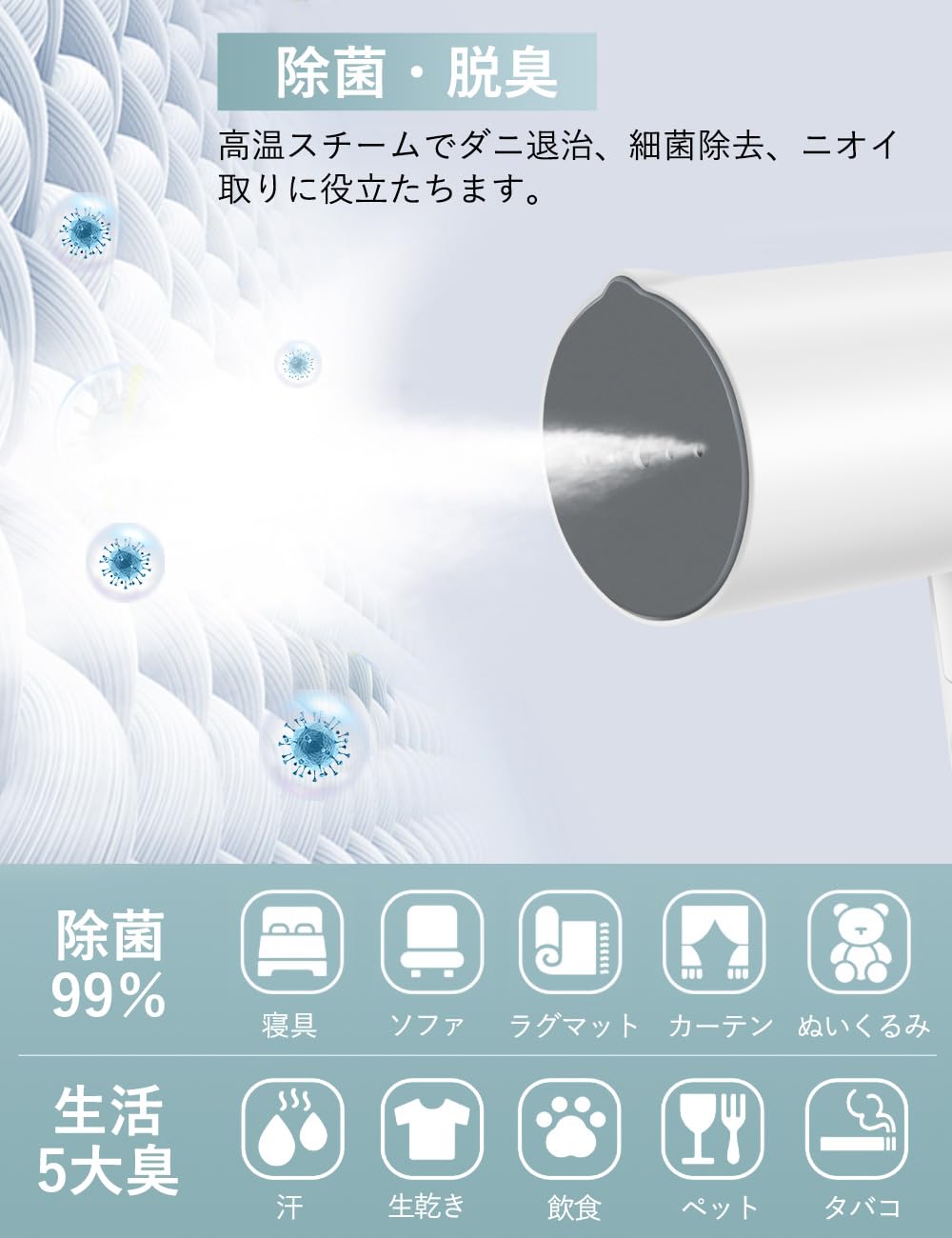 Amazon | スチームアイロン【2025革新型】衣類スチーマー 25秒