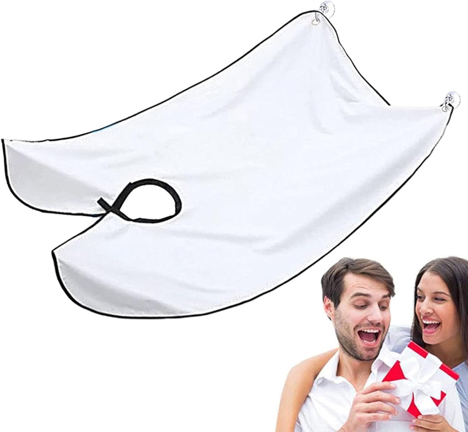 Beard Bib Apron Beard Catcher with Suction Cups - Best Gifts for Him Men Dad Father Husband Beard