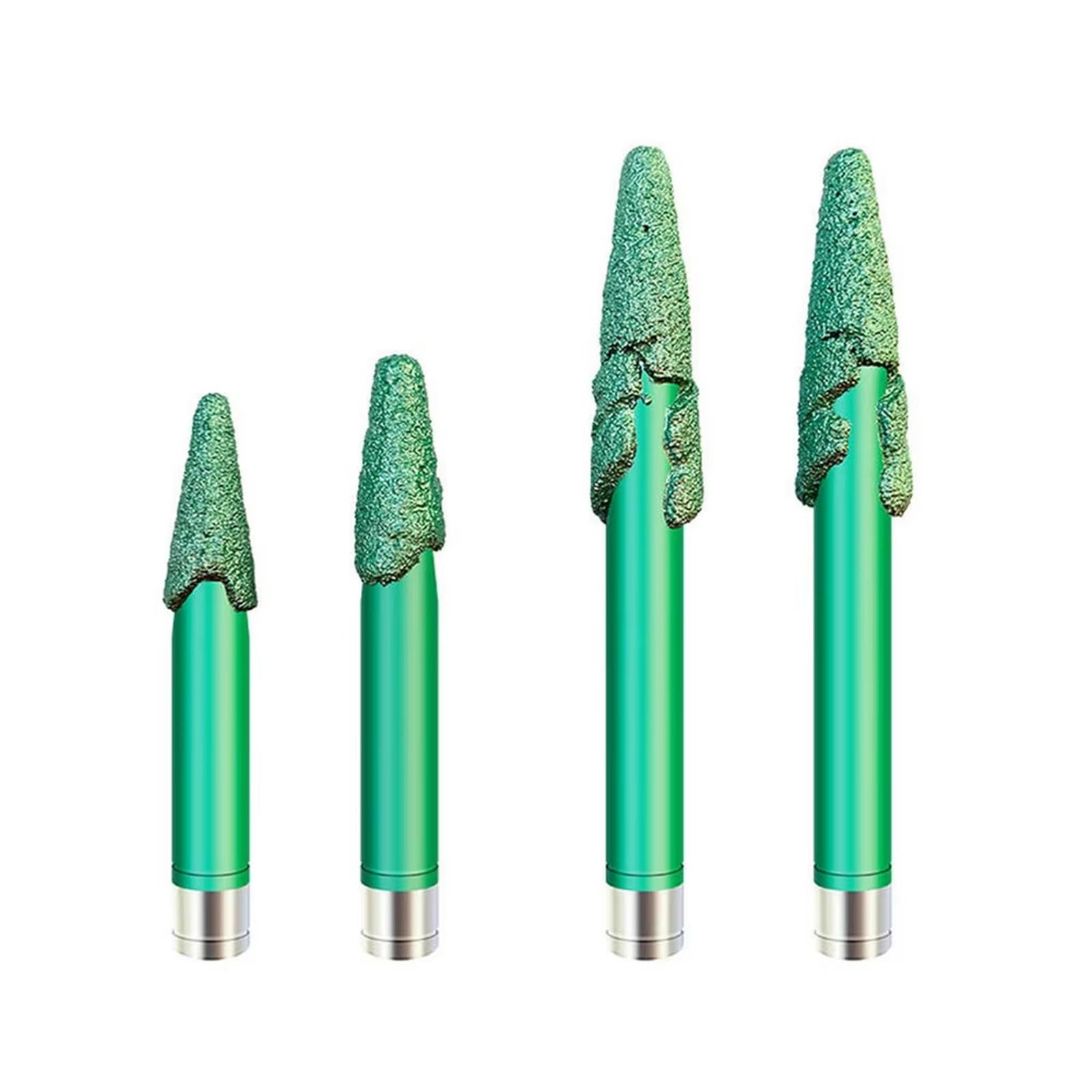 8MM-12MM Cono Pietra Strumento Router di CNC Bit Importato Smeriglio Diamante Incisione Intaglio Fresa Fine Granito Fine Veloce 3D Sollievo(5PCS 12x15x95MM)