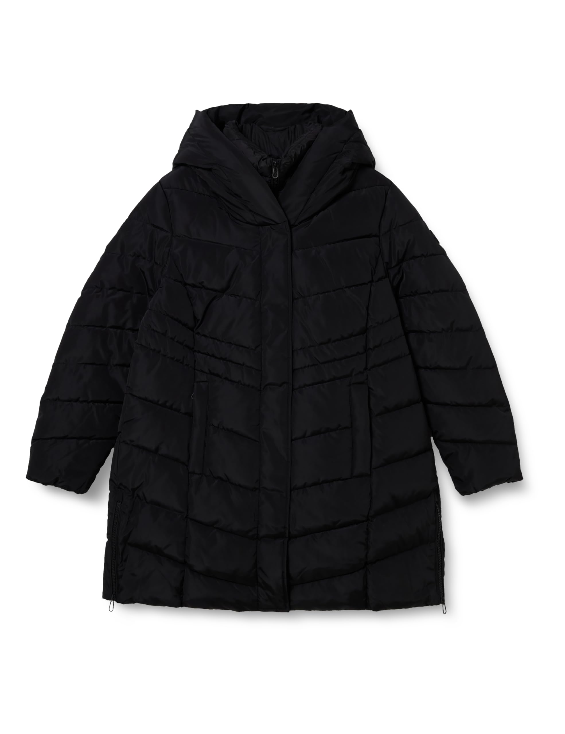 TOM TAILOR Damen Puffer-Mantel im 2-in-1-Look