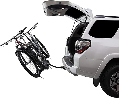 Miniatura 6 de Saris SuperClamp EX - Soporte de enganche para 2 bicicletas, plataforma ligera para automóvil, SUV, camión, diseño inclinable, sujeción segura de la