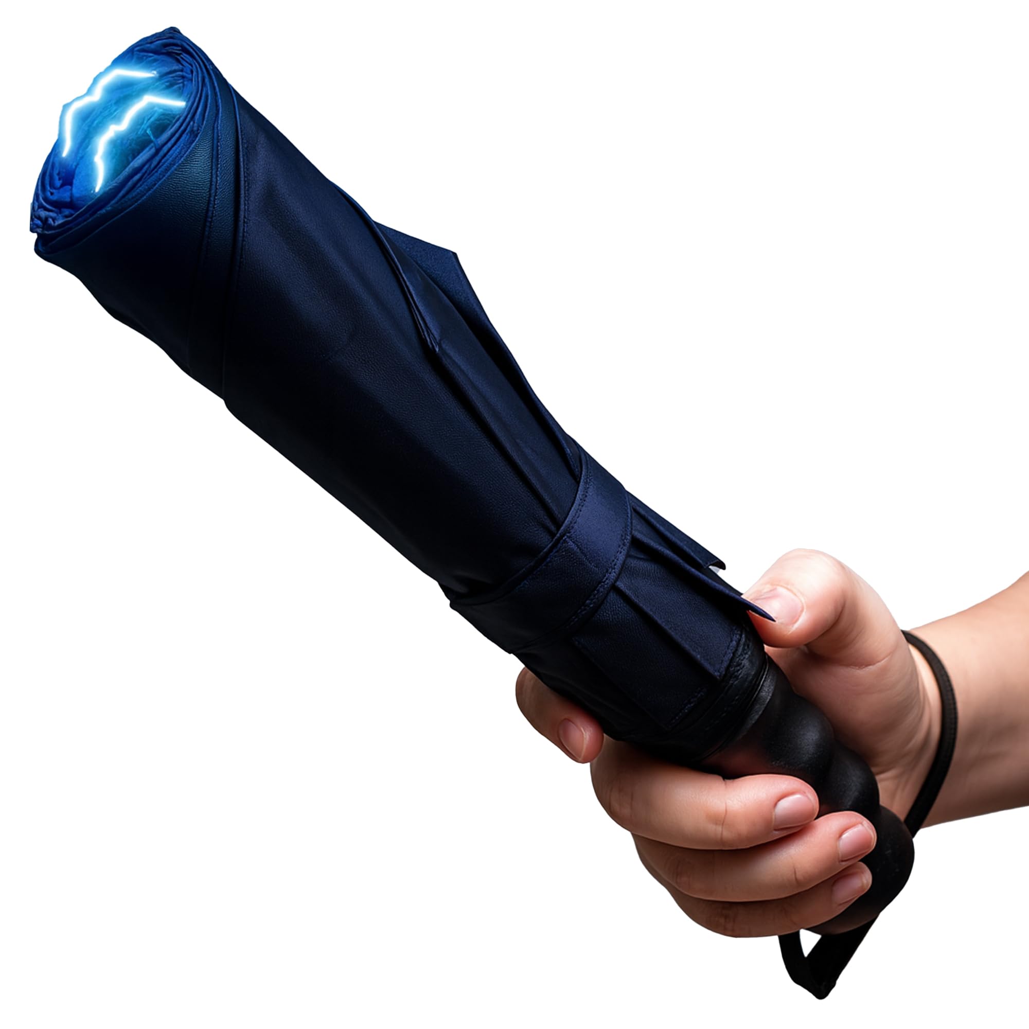 Streetwise Stunbrella 32,000,000 Stun Gun Flashlight - Discreet Self-Defense Weapon with LED Light, Quick Activation, Rechargeable Battery, and Safety Switch