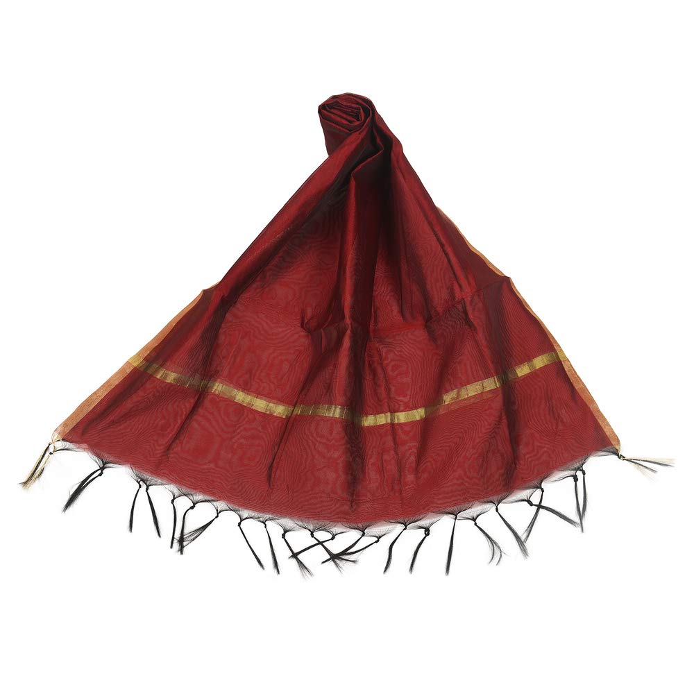 Traditions Bazaar Art Silk Solid Color Women Dupatta