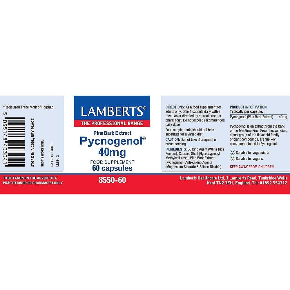 Lamberts - Pycnogenol - 60 caps