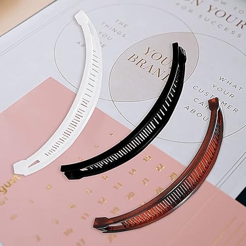 Miniatura 2 de Pinzas de plátano para cabello grueso, pinzas para el cabello vintage, 3 pinzas para el cabello de plátano, pinzas para el cabello, accesorios para