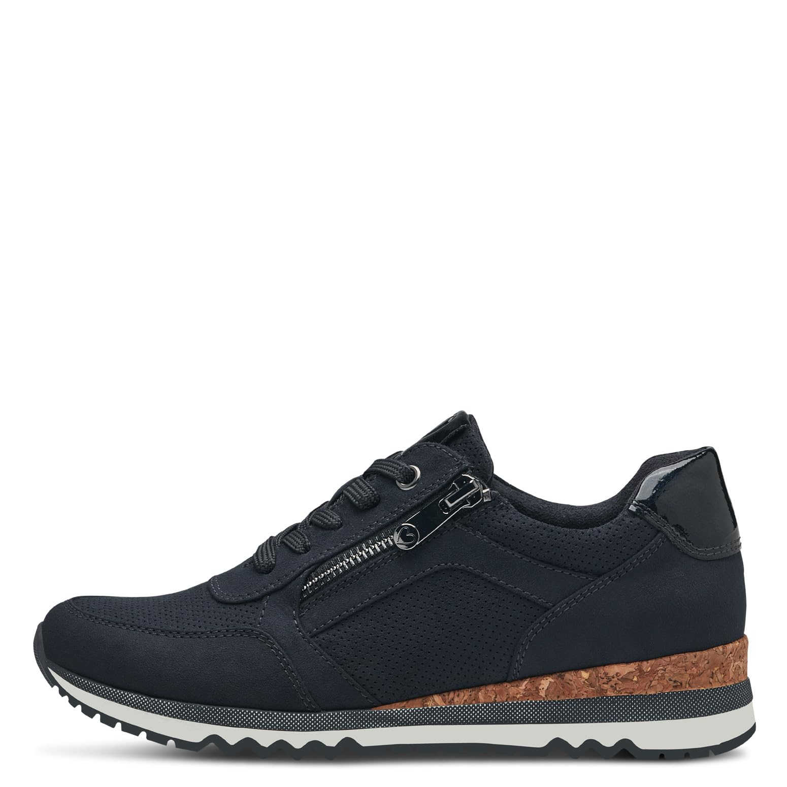 MARCO TOZZI Damen Sneaker flach Freizeit, Blau (DK.Navy Comb), 42 EU – Ansicht 5