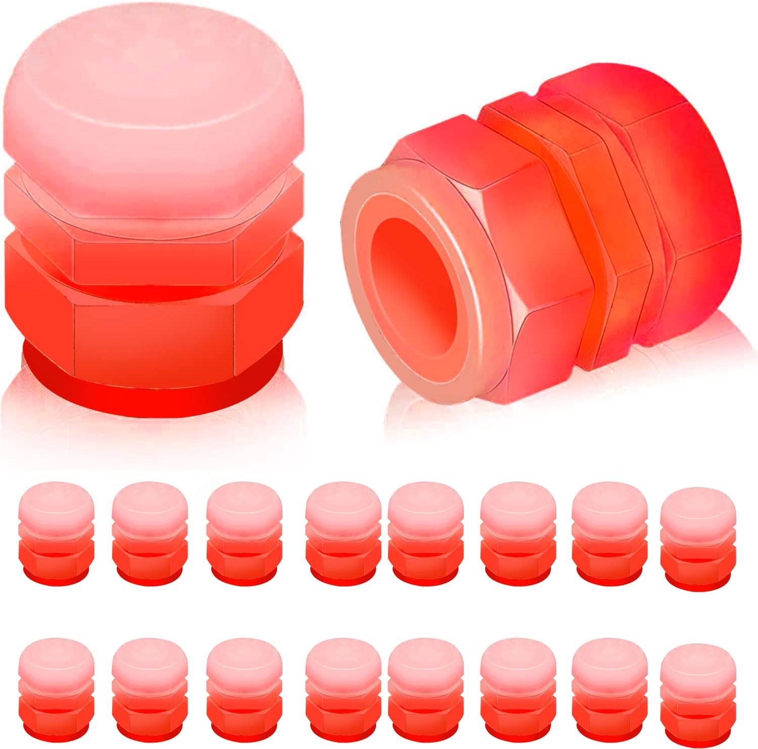bouchons de valve de pneu 16 pcs Fluorescent Valve Stem Caps Tire Air bouchons de valve de pneu 16 pcs Fluorescent Valve Stem Caps Tire Air