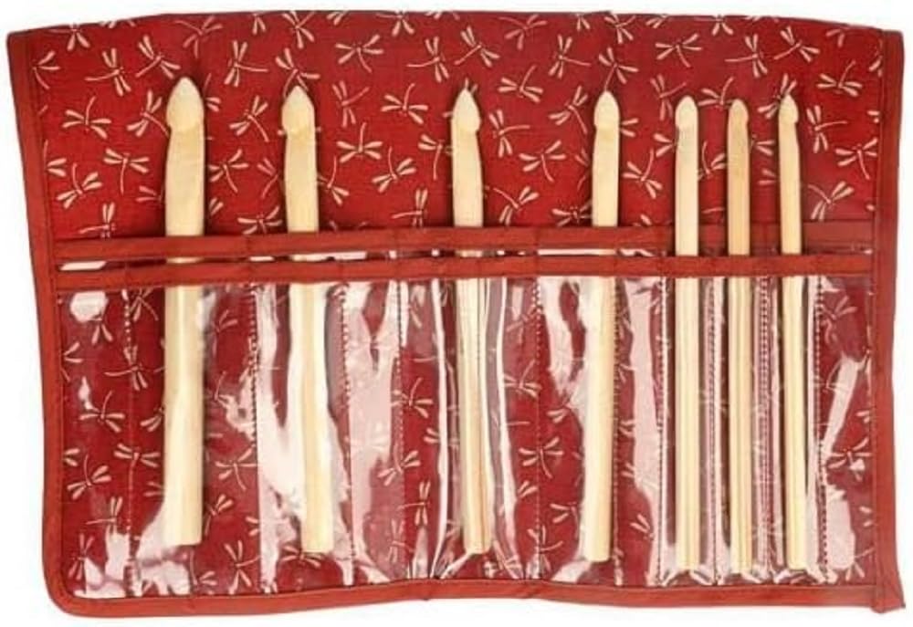 Seeknit - Seeknit Shirotake Red (20cm) Double-Pointed Needle Set Small Size - 1 Piece
