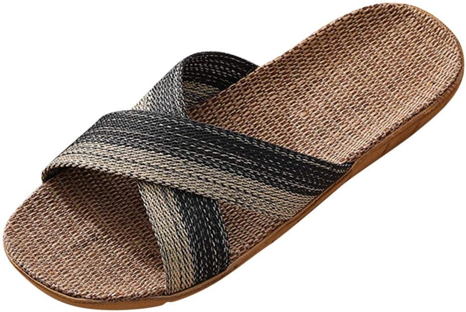 Slides Slippers Shoes Fashion Slip Men's Cane Casual Beach On Indoor Home Men's Slipper Winter Slippers Men Washable Cute House Slippers for Men