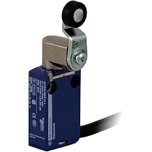 Telemecanique Sensors XCMD2115L1 OsiSense XC Standard Limit Switch, 1 NO and 1 NC Snap-Action Silver Contacts, 2-Way Lat. Roller Lever, 1 m Cable, Metal Body