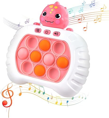 Juguete antiestrés ligero para niños de 3, 4, 5, 6, 7, 8+, máquina de juego de mano de burbujas de empuje rápido, 4 modos, rompecabezas sensoriales,