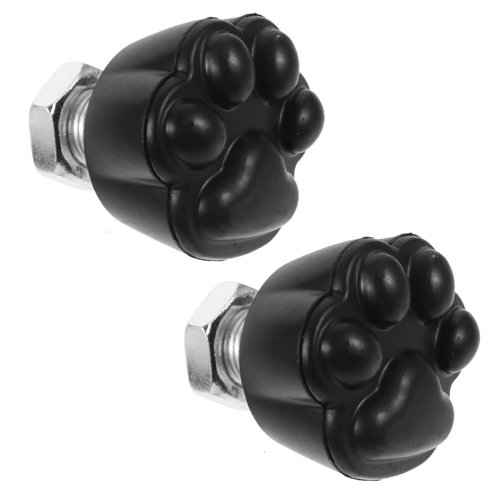 ibasenice De Patins Remplaçables Glace Plaquettes De Frein Patinage Doigt De Pied Professionnel Freins pour Patins À roulettes Caoutchouc Black