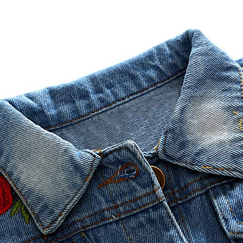 IWEMEK Toddler Baby Boy Girl Denim Jackets Button Down Jeans Jacket Top Coat Ripped Cowboy Outwear Hooded Winter Fall Clothes3