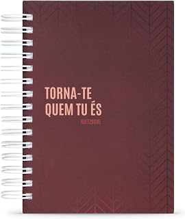 Planner Diário Premium com 365 Citações, Não-Datado, Capa Dura e Toque Aveludado