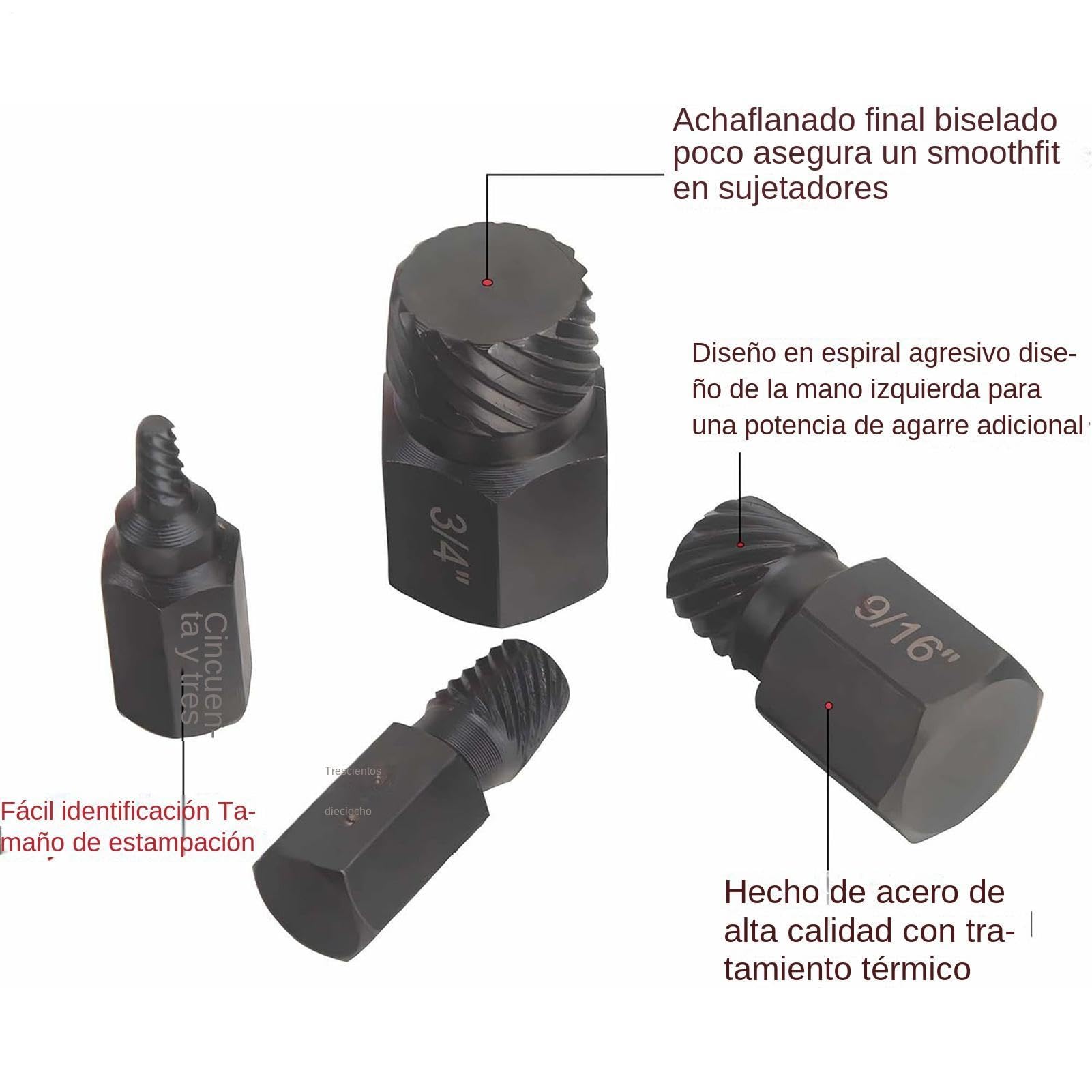 Juego de Extractores Juego de 25 piezas para tuercas y espárragos