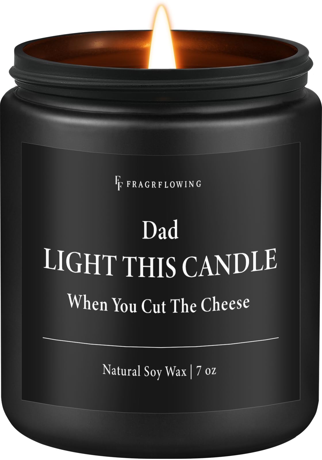 Fathers Day Candle Gift for Dad - Unique Birthday Gift for Dad or Husband - Funny Ideas Gifts from Daughter Son & Wife, 7oz Natural Soy Wax Candle