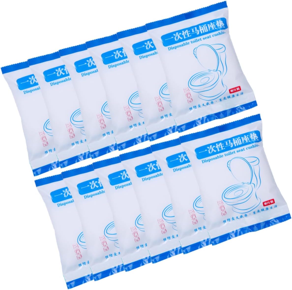50pcs Disposable Toilet Mat Non-woven Thick Toilet Seat Covers for Travel Hotel Office Use Individual Packaging White Cushion for Protection