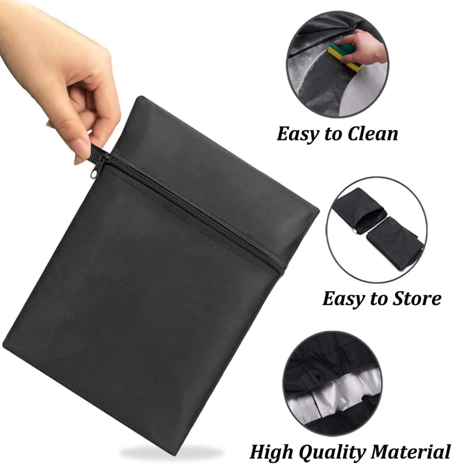Funda impermeable y duradera para cortacésped, protección UV, tela Oxford 210D, se adapta a cubiertas de hasta 54 pulgadas, incluye cordón y bolsa de almacenamiento (55 x 26 x 36 pulgadas), 96 x 20 x