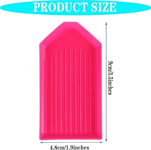 Miniatura 8 de 20 bandejas de plástico para pintar con diamantes, organizador de bandejas de clasificación de cuentas de 3.93 x 1.9 pulgadas, accesorios de