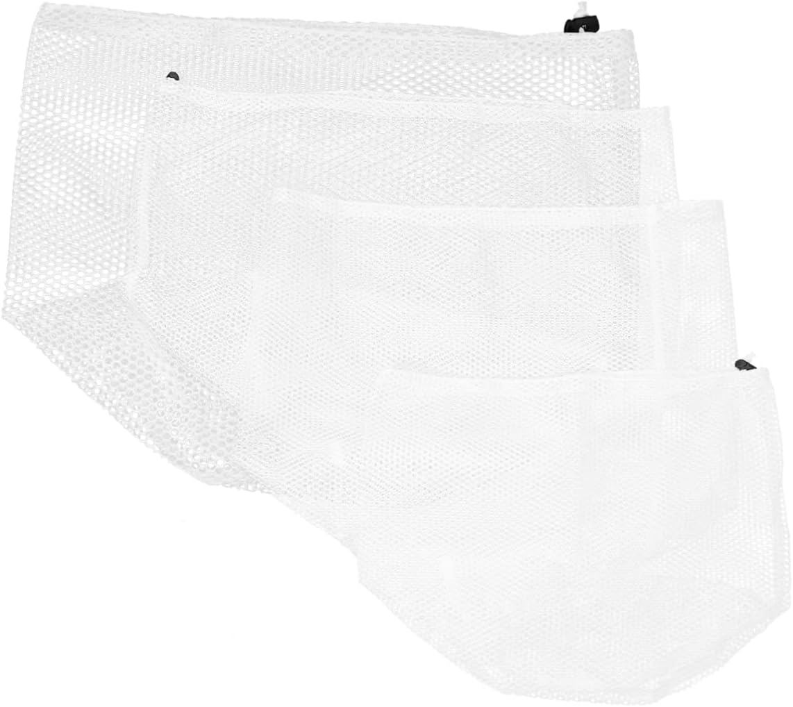 8pcs Large Mesh Laundry Bag Drawstring Travel Dorm Storage Bags Mesh Pouch for College Easy to Store