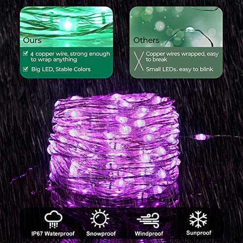 Omika LED Fairy Lights String Lights Waterproof Multi Color Changing