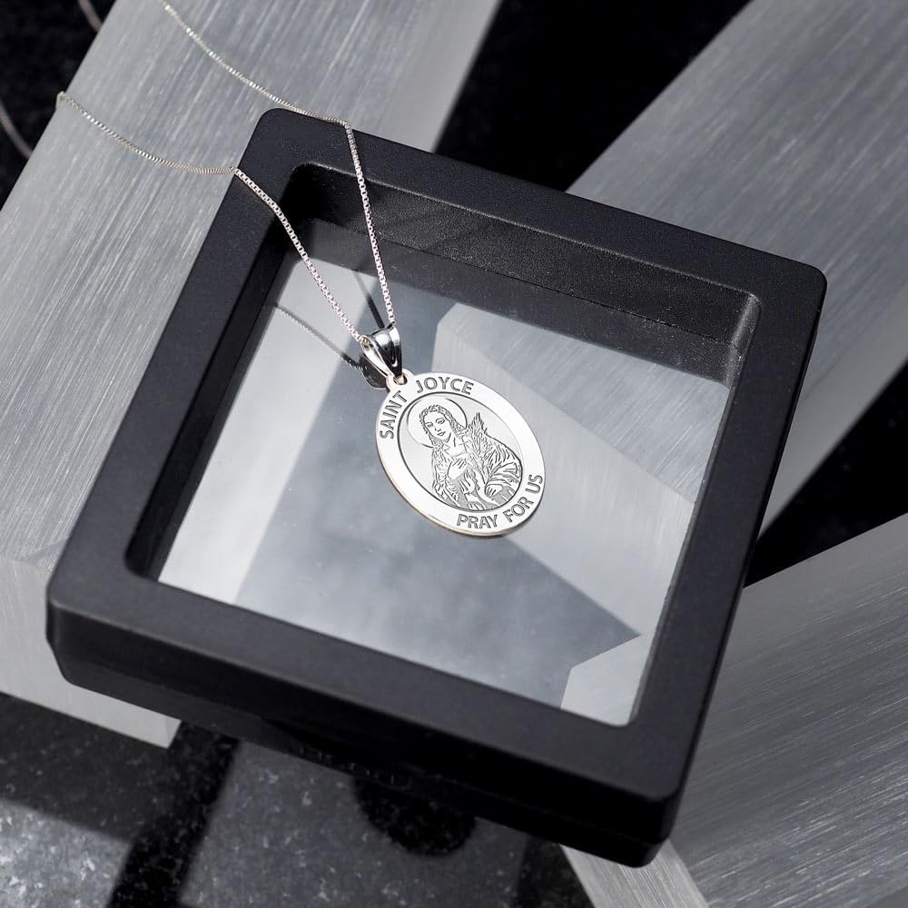 PicturesOnGold.com Saint Joyce Religious Medal - 3/4 Inch X 1 Inch - Sterling Silver - Image 5