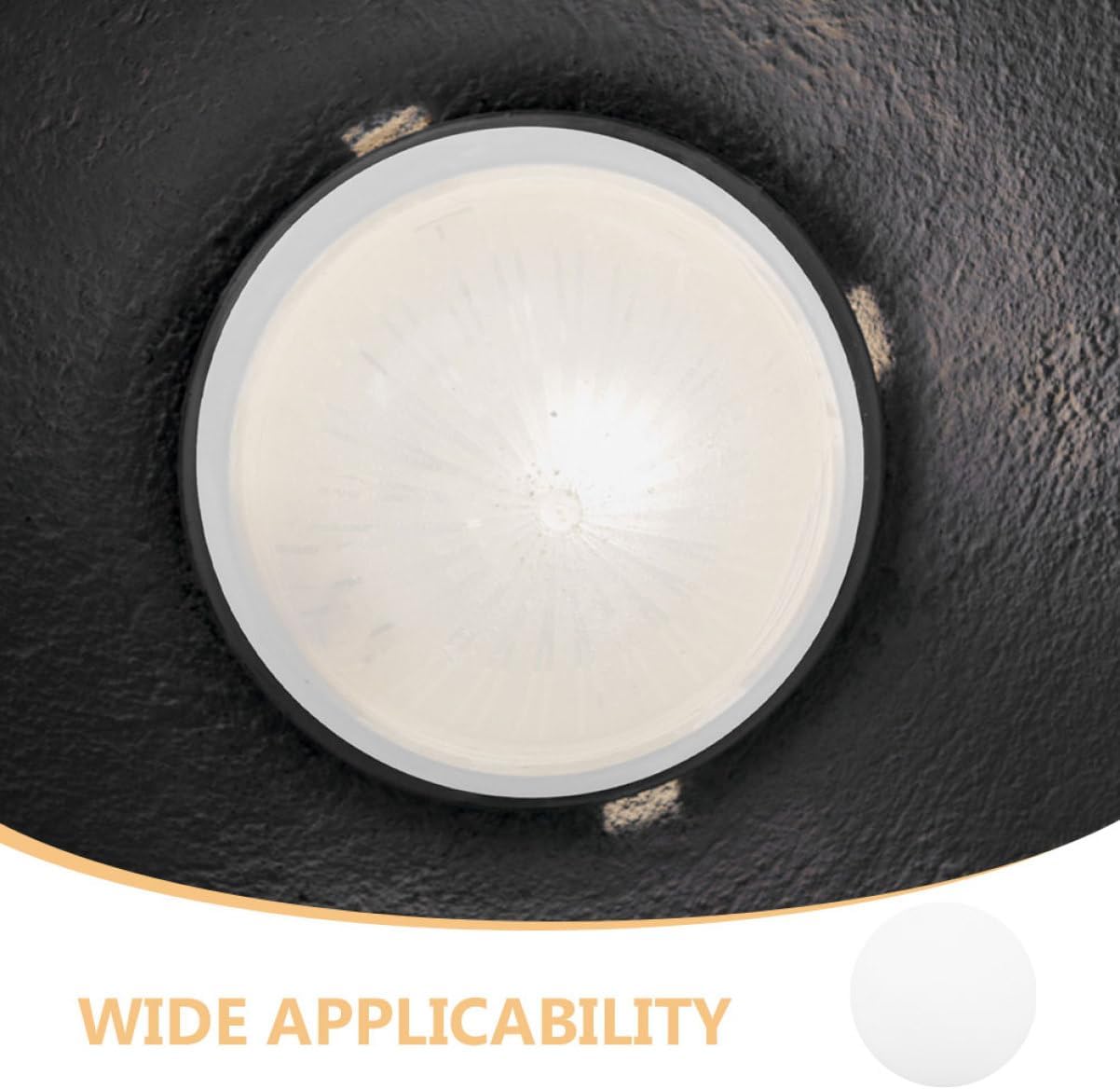 Amosfun 10pcs Light Diffuser Lamp Shade Arc Led Downlight Diffuser for Indoor Lighting Easy Installation Material for Use