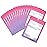 100 Pcs Resealable Mylar Bags, Gradient Color Food Storage Bags, Zip Bag Foil Bags Packaging Pouch for Food Storage, Sample, Small Business (Pink Purple, 2.7 X 3.9 Inch)