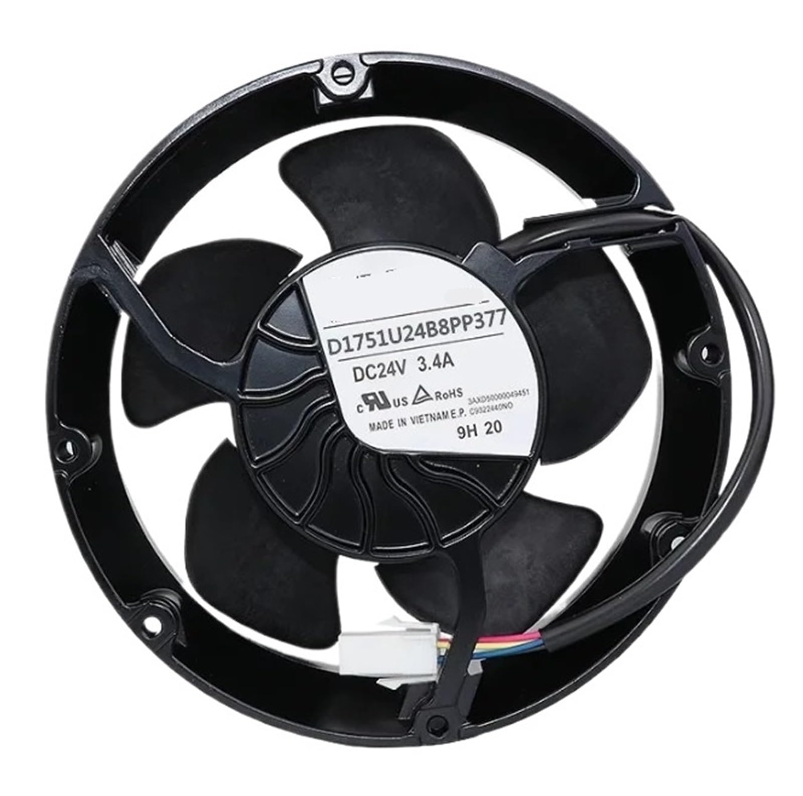 Ventilateur de refroidissement 24V D1751U24B8CP377 pour remplacer un extracteur en panne