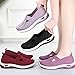 Women's Woven Breathable Soft Sole Shoes,Upgrade Orthopedic Shoe Go Walking Slip on Diabetic Foam Walking Shoe Hands Free Slip in Sneakers Arch Support，Daily Commuting Shoes Grey 38