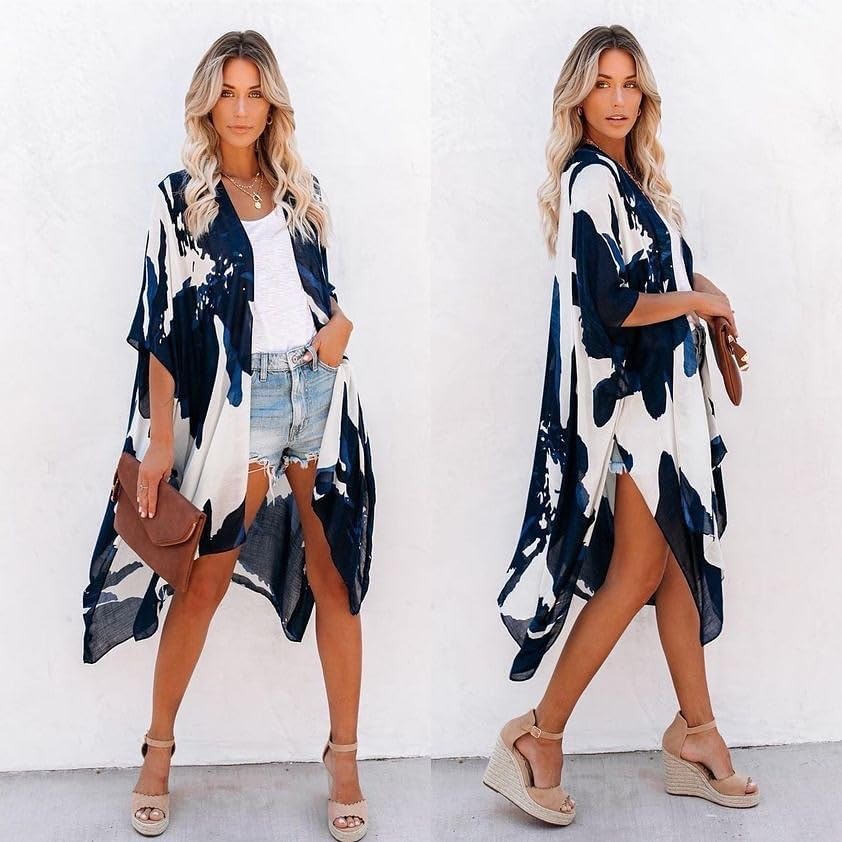 Moss Rose Women Summer Bikini Kimono Bathing Suit Cover Ups for Swimwear - Image 3