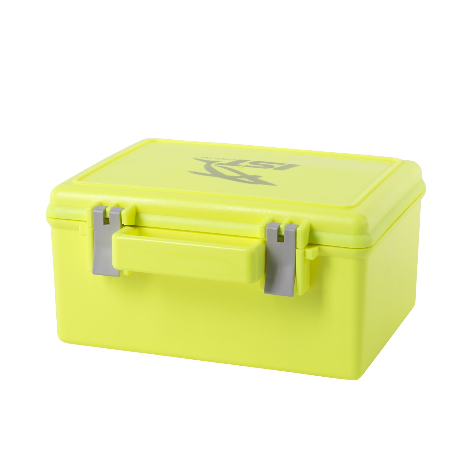 IST Watertight Dry Box with O-Ring Gasket and Snap Tight Closure (Neon Yellow)