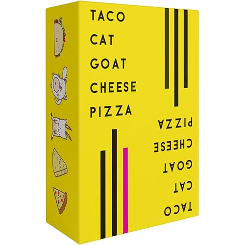 Taco Cat Goat Cheese Pizza Card Game – Wildly Entertaining & Easy To Learn - Great for Adults, Teens, Kids and Families - Card Games and Board Games for Family Game Night - 10 Min, Age 7+, 2-8 Players