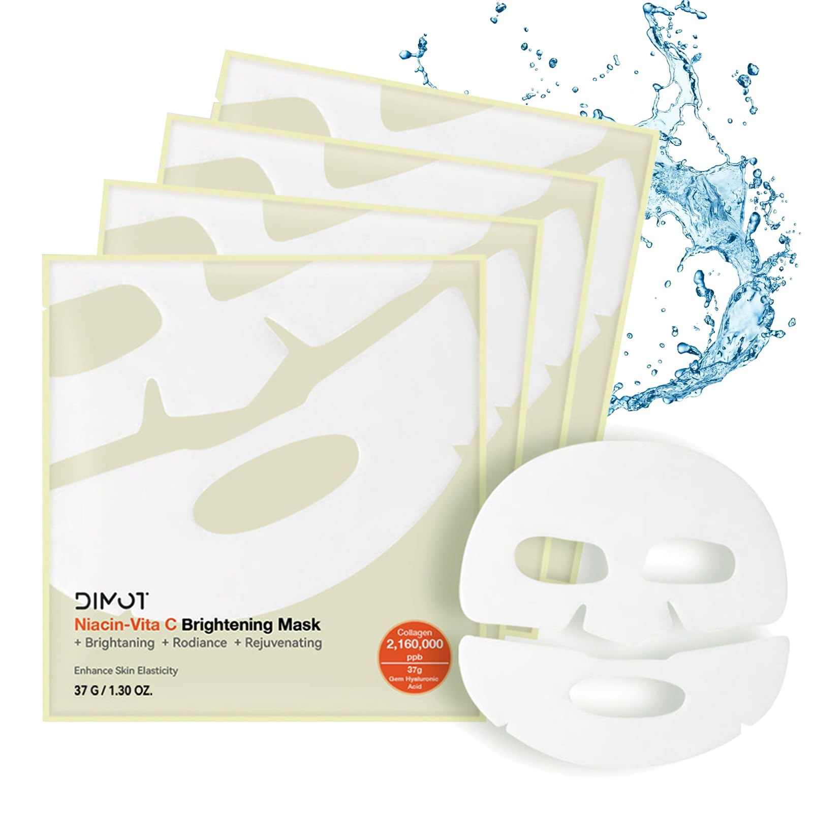 Amazon.com : Ueseinl 4 PACK Deep Collagen Overnight Mask, Bio