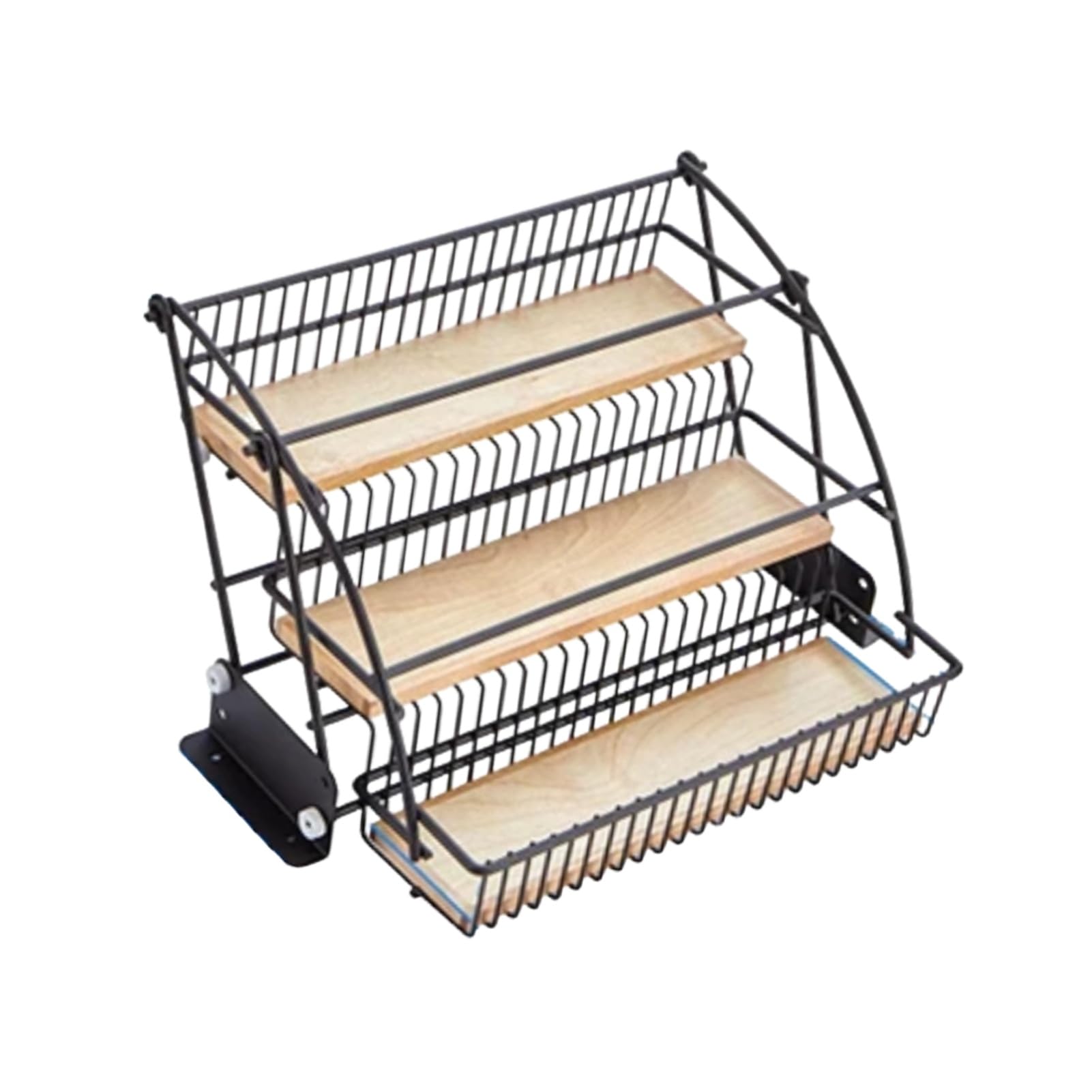 Design peu encombrant pour cette étagère murale de cuisine