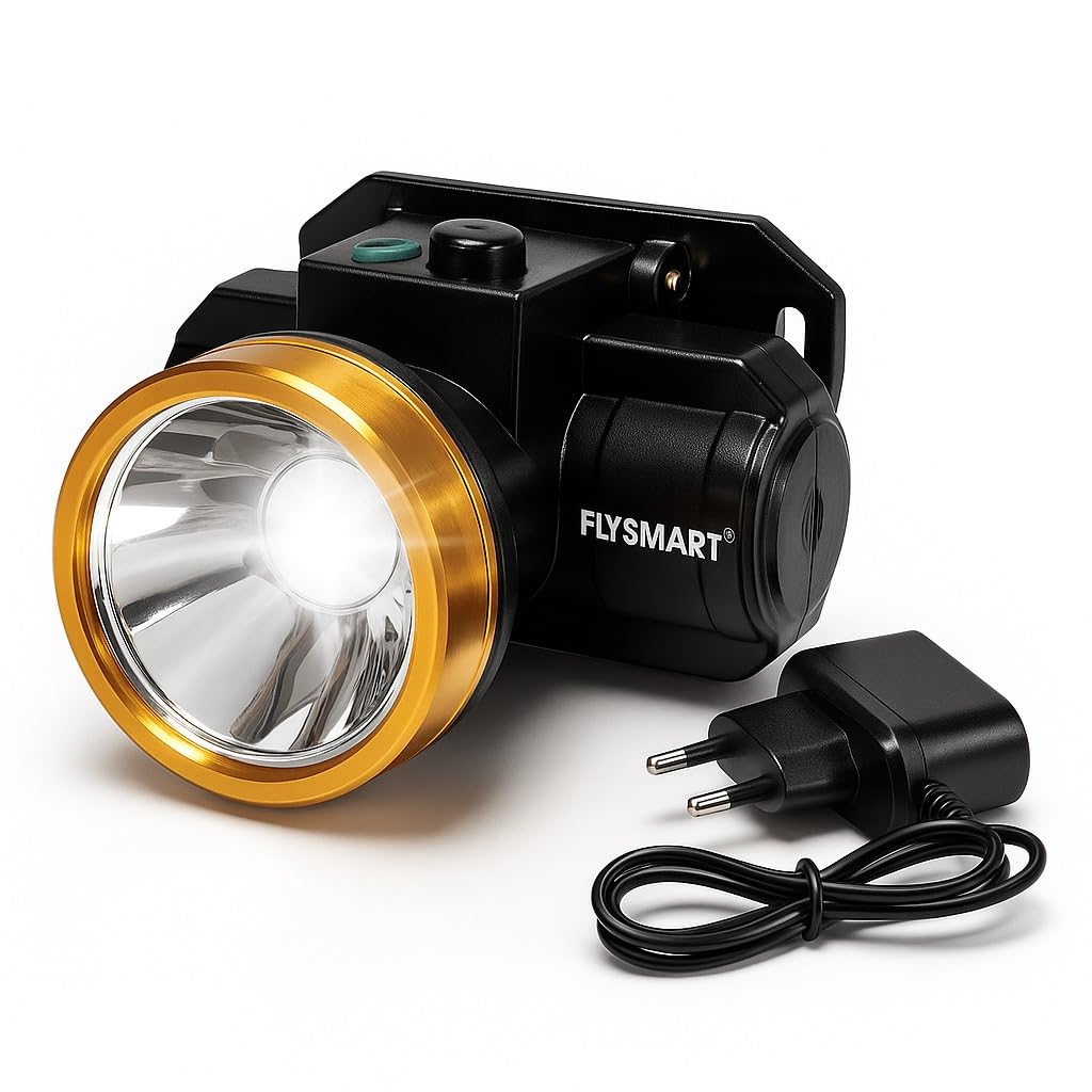 Flysmart 2 in 1 Adjustable Ultra Bright Waterproof Rechargeable Headlamp Headlight Head Torch - 8 Hours of Continuous Light Spotlight for Cycling Camping Caving Hiking Hunting and Trekking-image-43