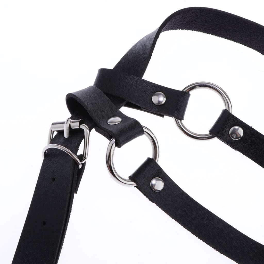 CLUB BOLLYWOOD® Punk Pu Leather Harness Garter Belt Adjustable Waist Leg Cincher Cage Belt '|Clothing, Shoes & Accessories | Womens Clothing | Intimates & Sleep | Garter Belts'|Garter Belts' - Image 6 thumbnail