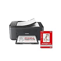 Canon PIXMA TR4755i stampante multifunzione wireless 4 in 1, Stampa, Scansione, Copia, Fax – Fronte, Retro, ADF 20 Fogli, PIXMA Print Plan, Nero – Include Carta Fotografica A4 GP-501, 5 Fogli