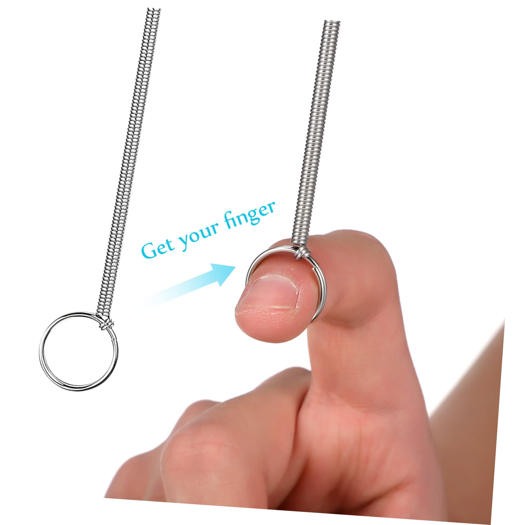 NULYLU Flexible Drain Cleaning Brush Set 2 Pieces Nylon Bristles for Sink Shower Drain