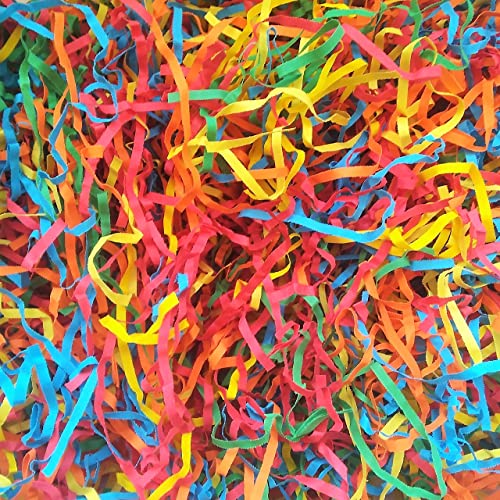 Image of Shredded paper for Packing 1kg, Gift Wrapping Paper Shreds, Paper Grass, Paper Shreds for Gift Packing, DIY Craft, Easter Decoration - 5 Colors(Red, Blue, Green, Orange, Yellow)