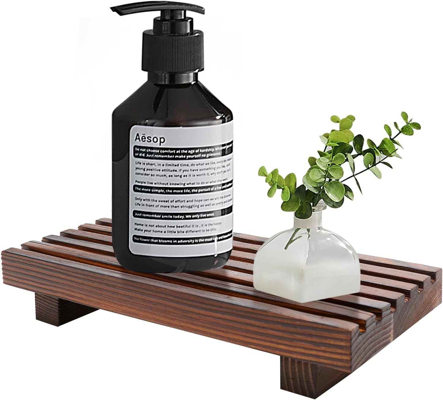 Small Kitchen Sink Soap Tray for Counter Soap Dish...