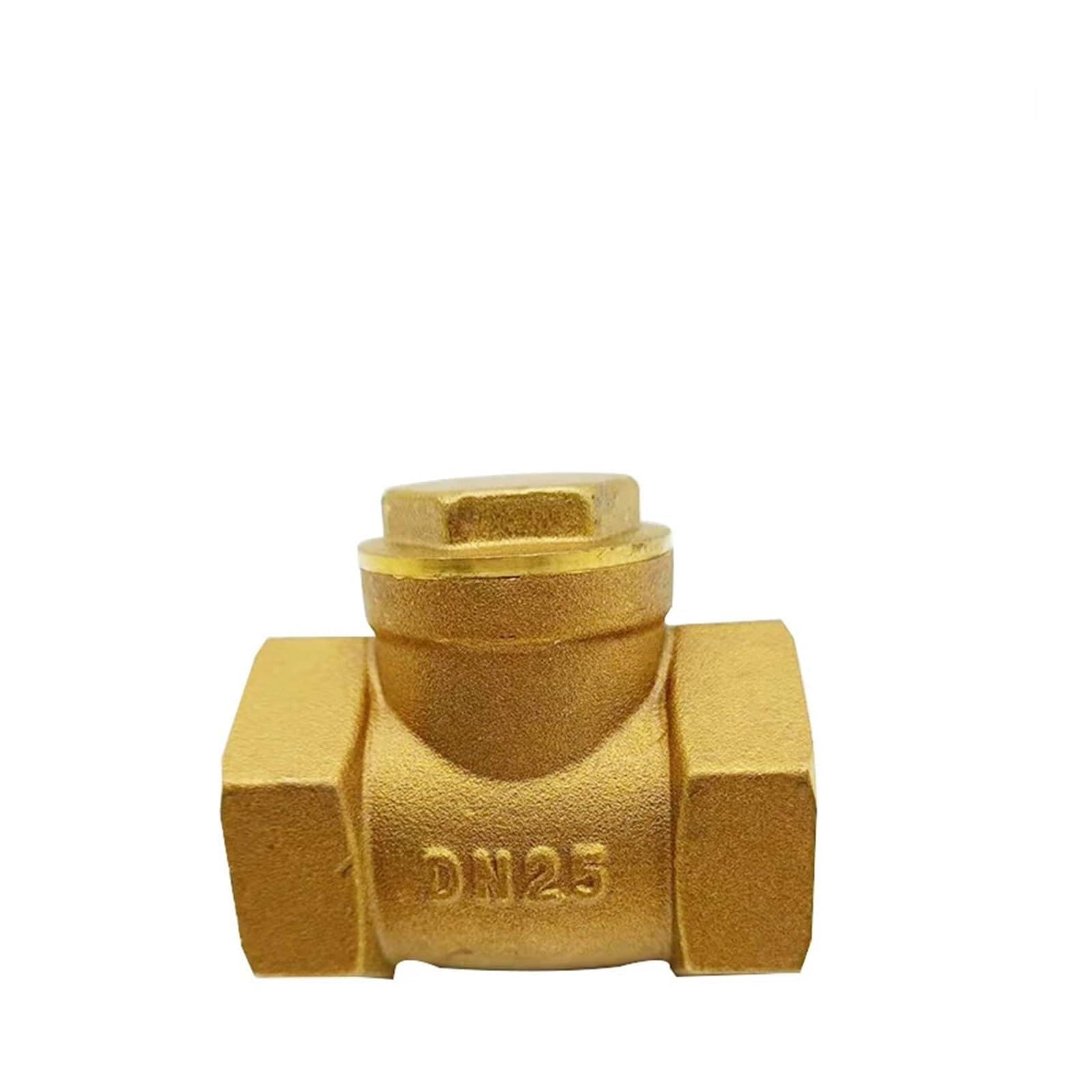 Válvula De Esfera Válvula antirretorno de latón con rosca interna BSP for tubería contador agua (DN15, DN20, DN25, DN32, DN40, DN50, DN65)(DN25)