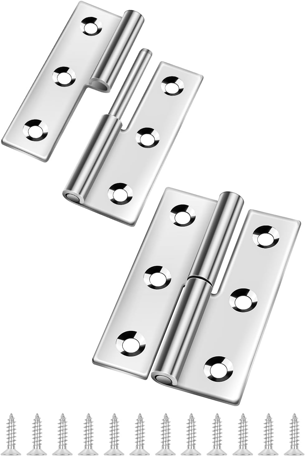 2 Pcs Lift Off Hinges 3 Inch, Bolatus Small Slip Joint Flag Hinges