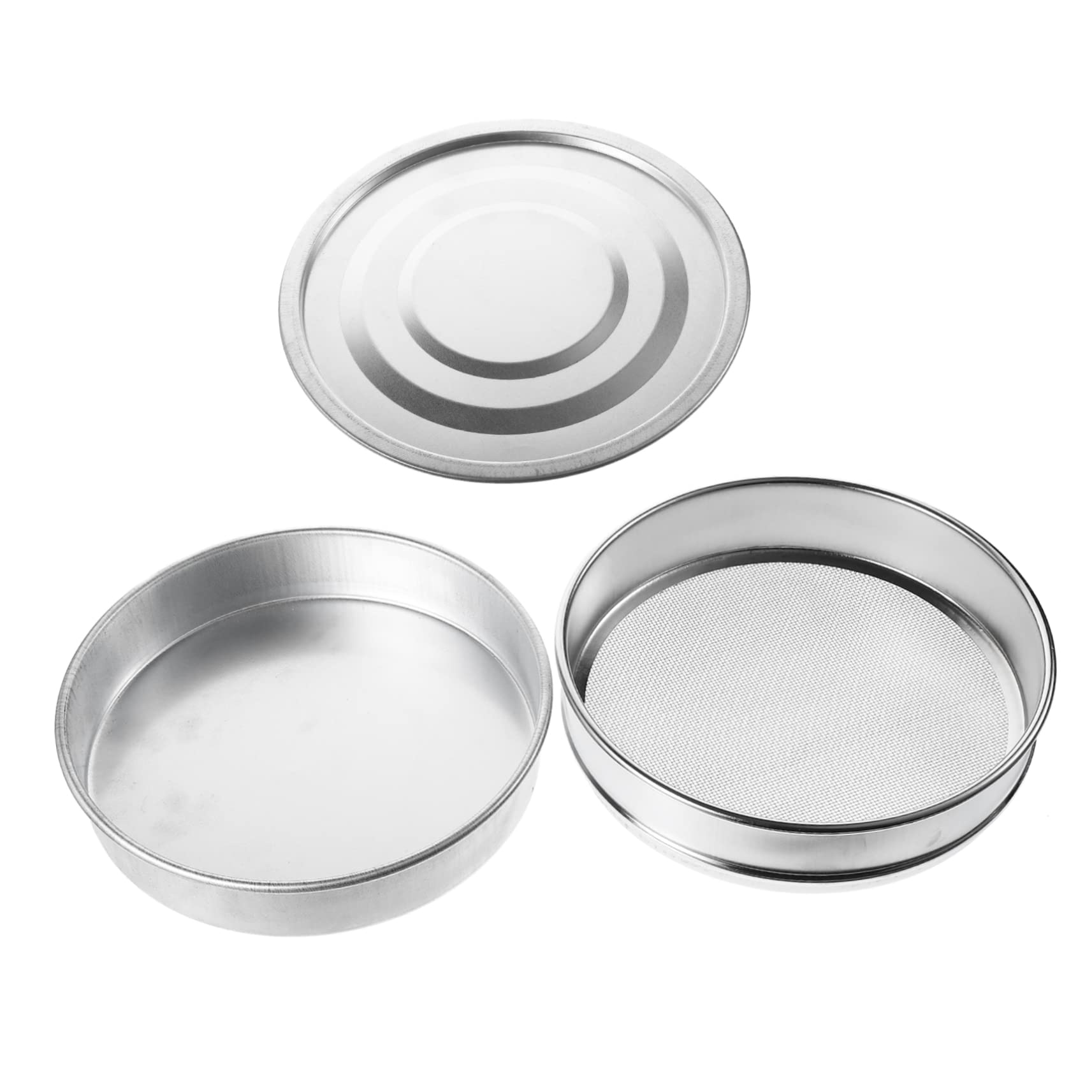Edelstahl Keimschalen Satz 20cm 1 Satz mit Sieb für Zuhause