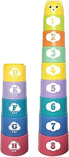 Empilhamento Copo Brinquedo, Brinquedo Empilhador De Copa E Brinquedo Empilhador De Banheira, Copo Empilhável Brinquedos Arco-íris Empilhador Copo Mão Velocidade Competição Cérebro Kagrote