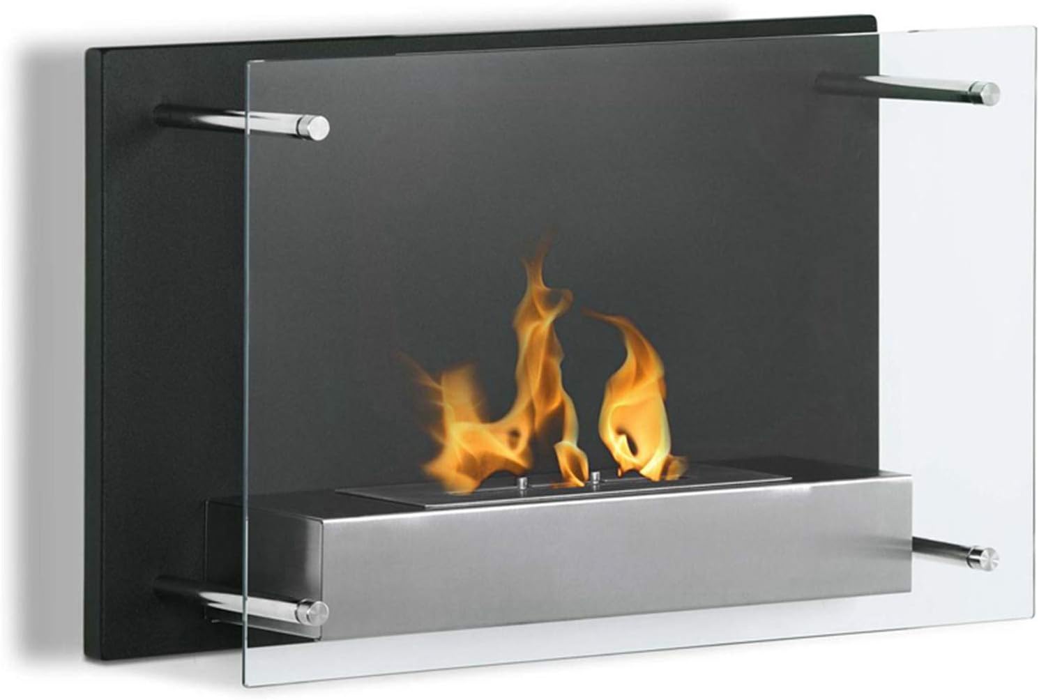 Elite Flame Milan Ventless Bio Ethanol Wall Mounted Fireplace