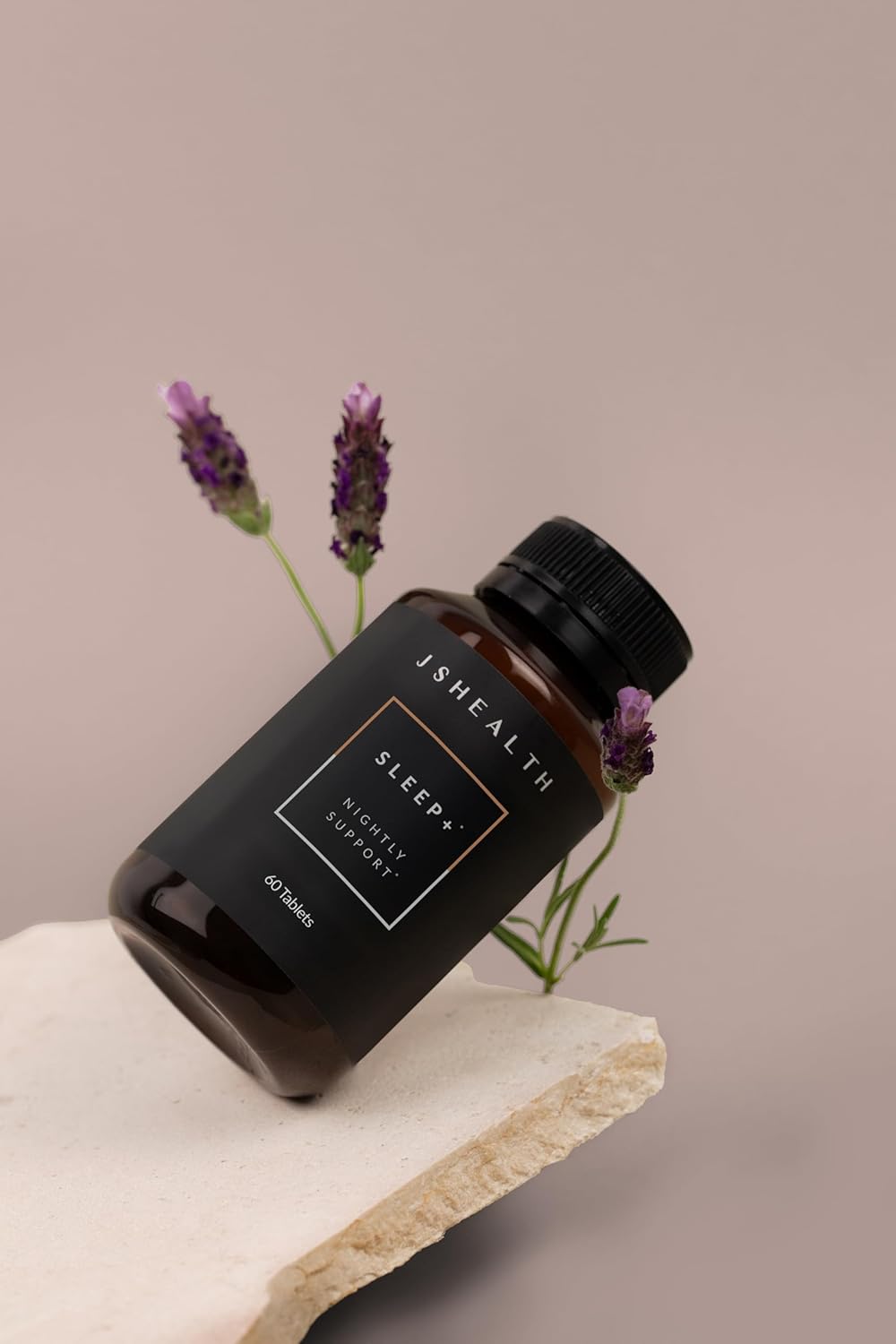 JSHealth Sleep Aid with Magnesium, Lavender & Passionflower - Sleep Supplement for Adults - Non-Drowsy Supplement Calms Body & Mind, 60 Capsules